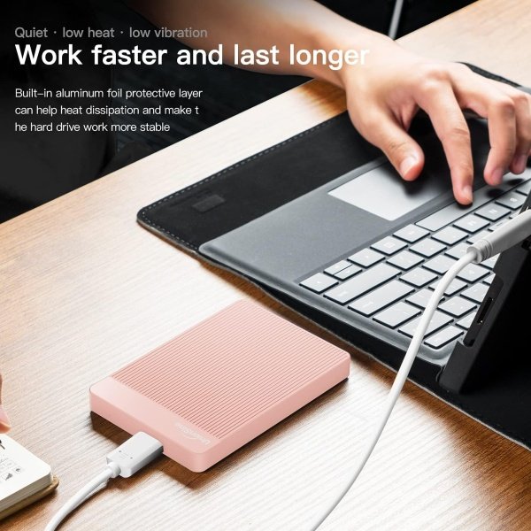 UnionSine Disco duro externo portátil ultradelgado de 500 GB 2.5 "HDD-USB 3.0 para PC, Mac, portátil, PS4, Xbox One, Xbox - Image 5