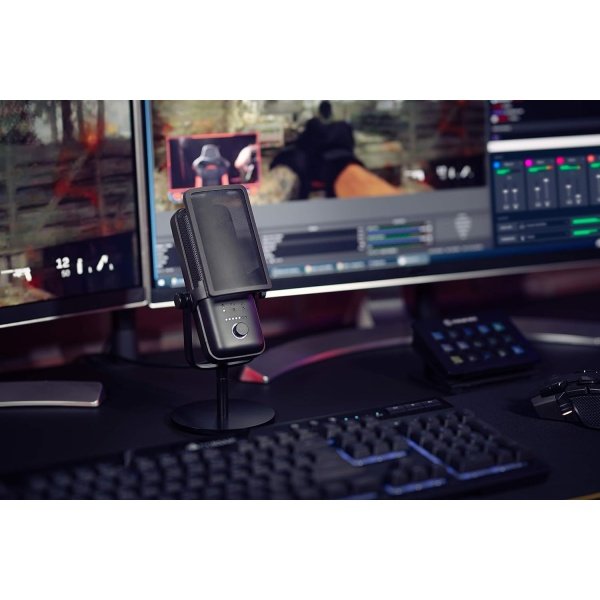 Elgato Filtro Pop – Escudo de ruido anti-explosivo que elimina estallidos y silbidos, malla de acero de doble capa con puntos - Imagen 2