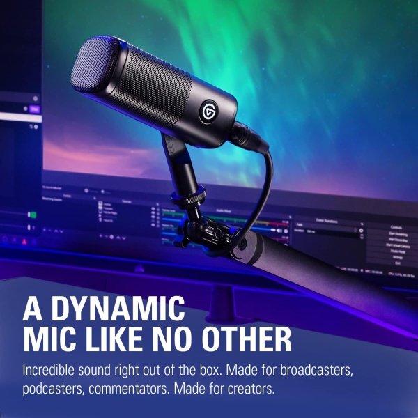 Elgato Wave DX - Micrófono dinámico XLR, patrón cardioide, rechazo de ruido, voz optimizada para podcasting, transmisión, - Imagen 8