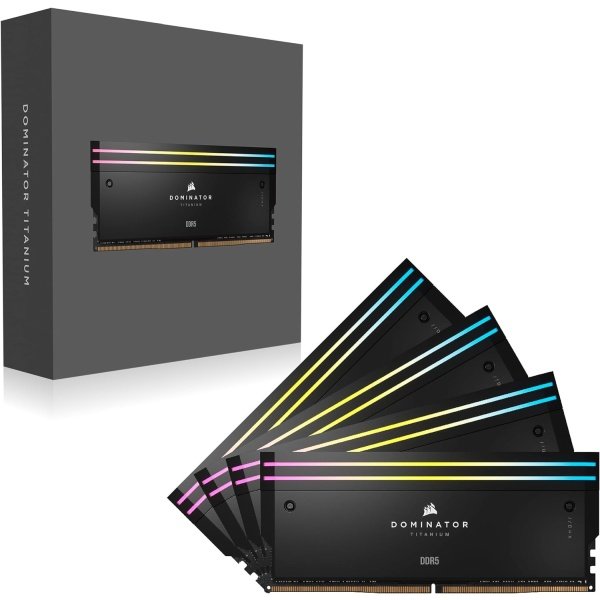 CORSAIR Dominator Titanium RGB DDR5 RAM 64 GB (2 x 32 GB) DDR5 6000 MHz CL30 Intel XMP iCUE Memoria de computadora compatible - - Image 6