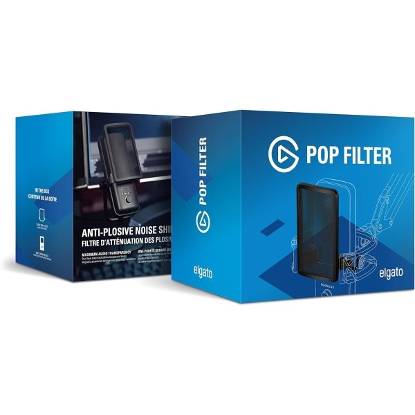 Elgato Filtro Pop – Escudo de ruido anti-explosivo que elimina estallidos y silbidos, malla de acero de doble capa con puntos - Imagen 10