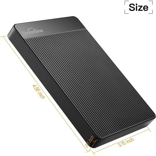 UnionSine Disco duro externo portátil ultradelgado de 500 GB 2.5 "HDD-USB 3.0 para PC, Mac, portátil, PS4, Xbox One, Xbox - Image 33