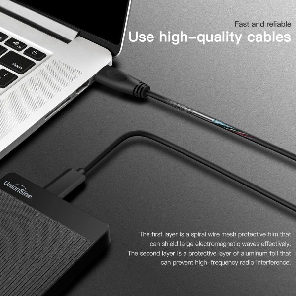 UnionSine Disco duro externo portátil ultradelgado de 500 GB 2.5 "HDD-USB 3.0 para PC, Mac, portátil, PS4, Xbox One, Xbox - Image 20