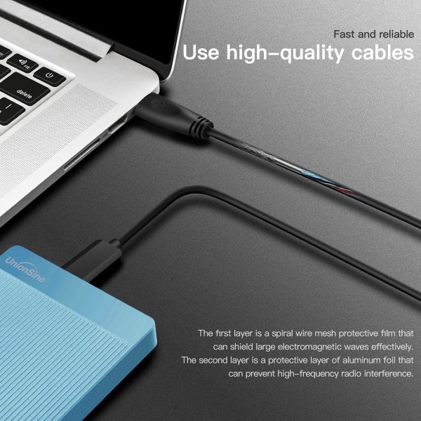 UnionSine Disco duro externo portátil ultradelgado de 500 GB 2.5 "HDD-USB 3.0 para PC, Mac, portátil, PS4, Xbox One, Xbox - Image 29