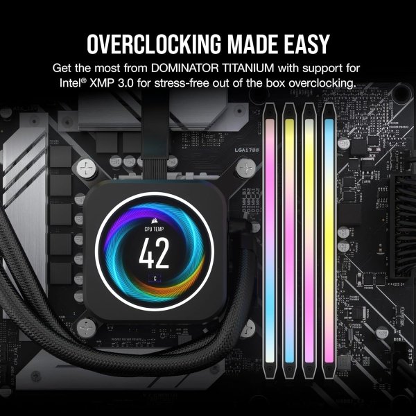 CORSAIR Dominator Titanium RGB DDR5 RAM 64 GB (2 x 32 GB) DDR5 6000 MHz CL30 Intel XMP iCUE Memoria de computadora compatible - - Image 11