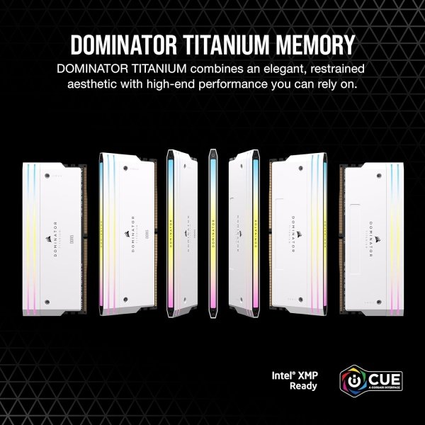 CORSAIR Dominator Titanium RGB DDR5 RAM 64 GB (2 x 32 GB) DDR5 6000 MHz CL30 Intel XMP iCUE Memoria de computadora compatible - - Image 20