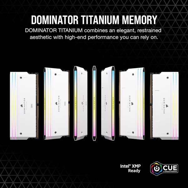 CORSAIR Dominator Titanium RGB DDR5 RAM 64 GB (2 x 32 GB) DDR5 6000 MHz CL30 Intel XMP iCUE Memoria de computadora compatible - - Image 8