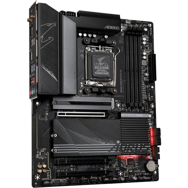 GIGABYTE B650 AORUS Elite AX - Tarjeta madre para videojuegos compatible con AM5/ LGA 1718/ AMD B650/ ATX/DDR5/ M.2/ PCIe 5.0/ - Imagen 3