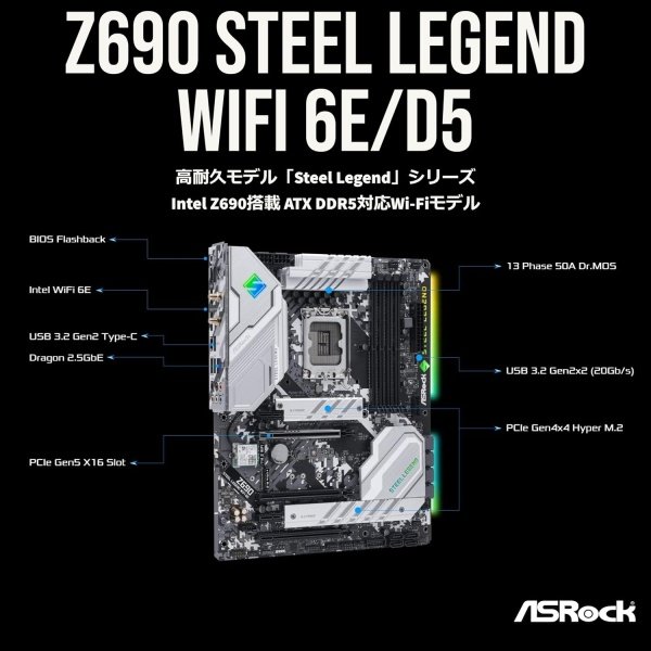 ASROCK Z690 Extreme Socket LGA1700/ Intel Z690/ DDR4/ SATA3 y USB3.2/ M.2/ ATX placa base - Imagen 54