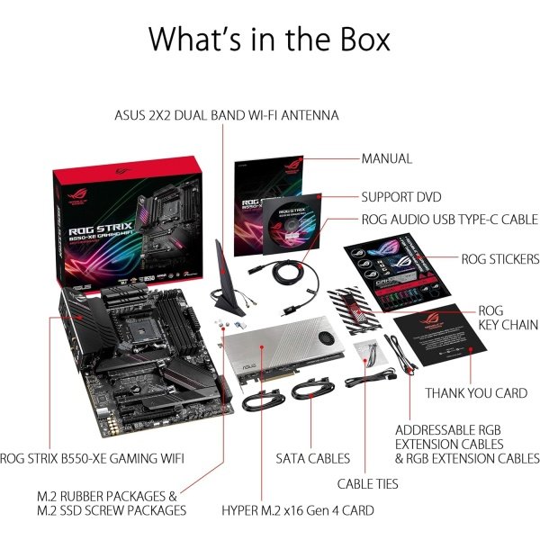 ROG STRIX B550-F GAMING WIFI II - Tarjeta madre para AMD AM4 (3ra Gen Ryzen) y ATX, PCIe 4.0,WiFi 6E, LAN 2.5Gb, BIOS Flashback, - Image 18