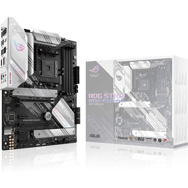 ROG STRIX B550-F GAMING WIFI II - Tarjeta madre para AMD AM4 (3ra Gen Ryzen) y ATX, PCIe 4.0,WiFi 6E, LAN 2.5Gb, BIOS Flashback,