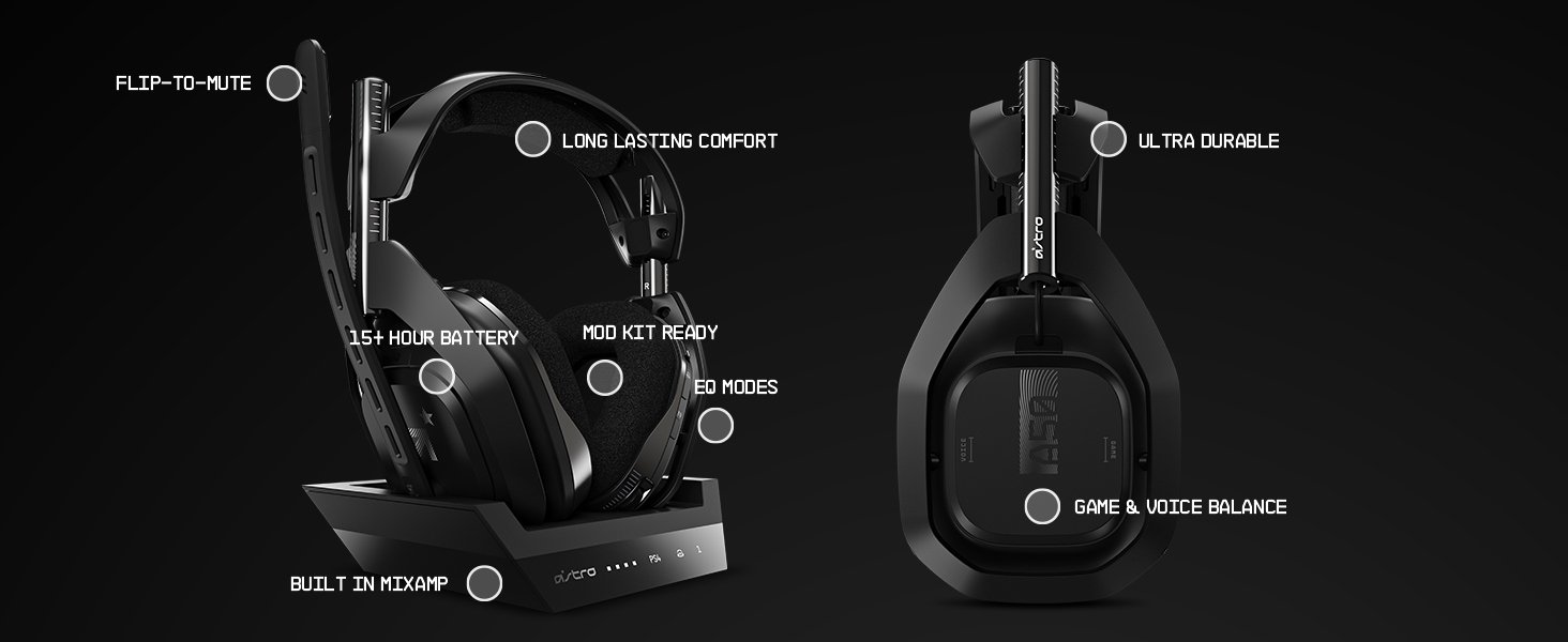 A50 + Base Gaming Headset for PS4