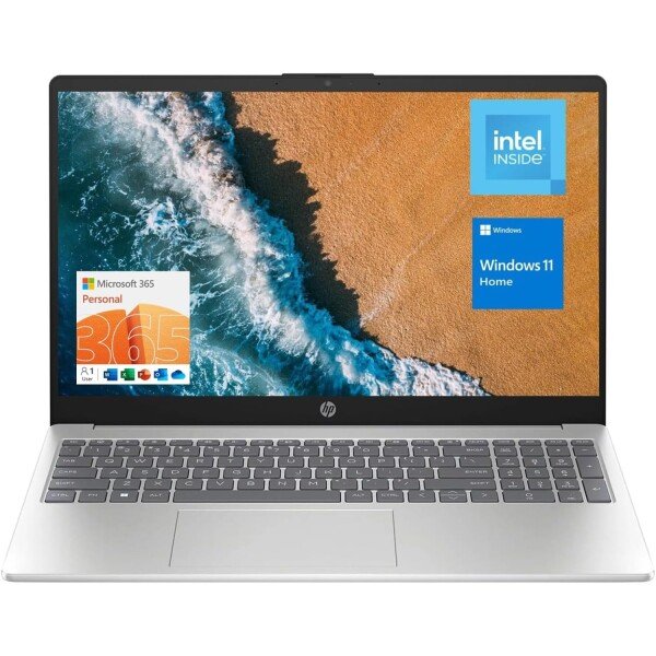 HP 15.6" Portable Laptop (Include 1 Year Microsoft 365), HD Display, Intel Quad-Core N200 Processor, 16GB RAM, 128GB Storage, Wi-Fi 5, Webcam, HDMI, Numeric Keypad, Windows 11 Home, Red - Imagen 7