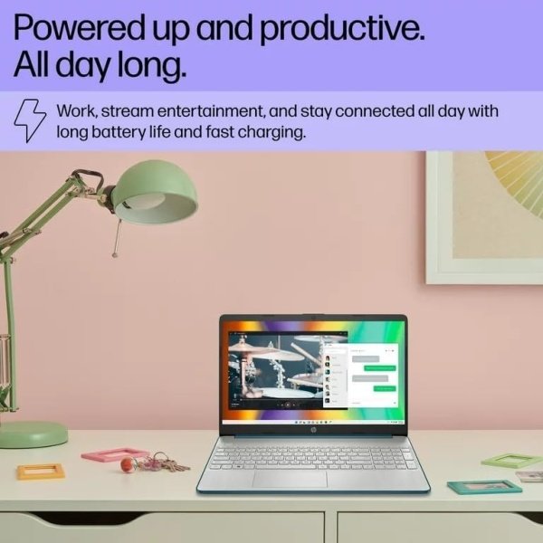 HP 15.6" Portable Laptop (Include 1 Year Microsoft 365), HD Display, Intel Quad-Core N200 Processor, 16GB RAM, 128GB Storage, Wi-Fi 5, Webcam, HDMI, Numeric Keypad, Windows 11 Home, Red - Imagen 16