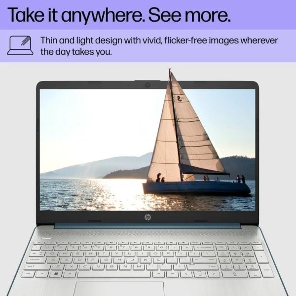 HP 15.6" Portable Laptop (Include 1 Year Microsoft 365), HD Display, Intel Quad-Core N200 Processor, 16GB RAM, 128GB Storage, Wi-Fi 5, Webcam, HDMI, Numeric Keypad, Windows 11 Home, Red - Imagen 22