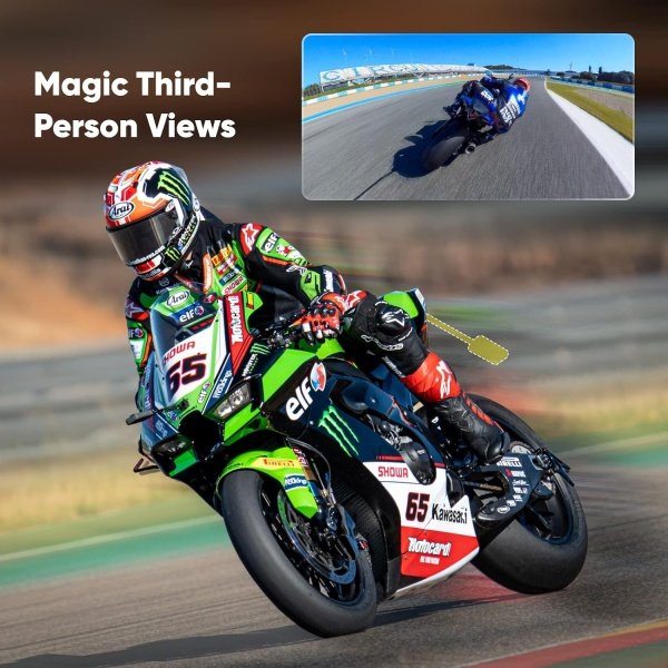 Insta360 Kit de motocicleta X3 (nueva versión) - Cámara de acción 360 impermeable con sensores de 1/2 pulgada de 48 MP, video HDR activo 5.7K 360, foto de 72MP 360, lente única 4K, modo Me de 60 fps, - Imagen 4
