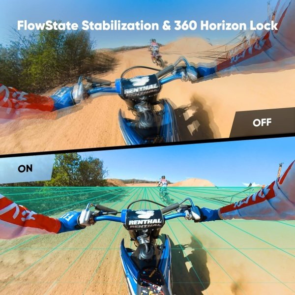 Insta360 Kit de motocicleta X3 (nueva versión) - Cámara de acción 360 impermeable con sensores de 1/2 pulgada de 48 MP, video HDR activo 5.7K 360, foto de 72MP 360, lente única 4K, modo Me de 60 fps, - Imagen 5
