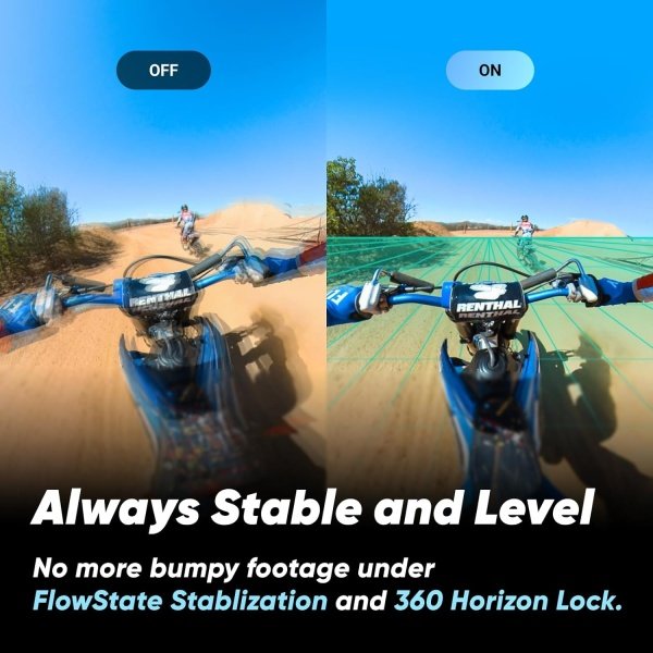 Insta360 Kit de motocicleta X3 (nueva versión) - Cámara de acción 360 impermeable con sensores de 1/2 pulgada de 48 MP, video HDR activo 5.7K 360, foto de 72MP 360, lente única 4K, modo Me de 60 fps, - Imagen 15