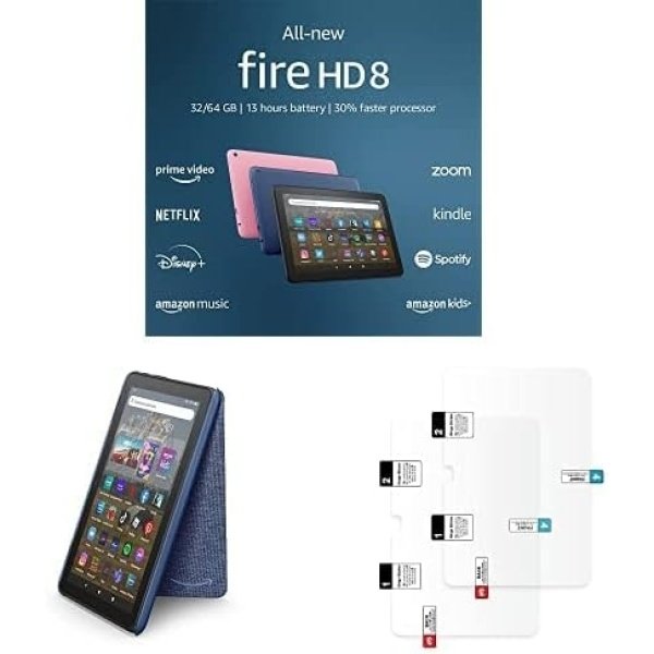 Amazon Fire HD 8 tablet, 8” HD Display, 32 GB, 30% faster processor, designed for portable entertainment, (2022 release), Black - Image 8
