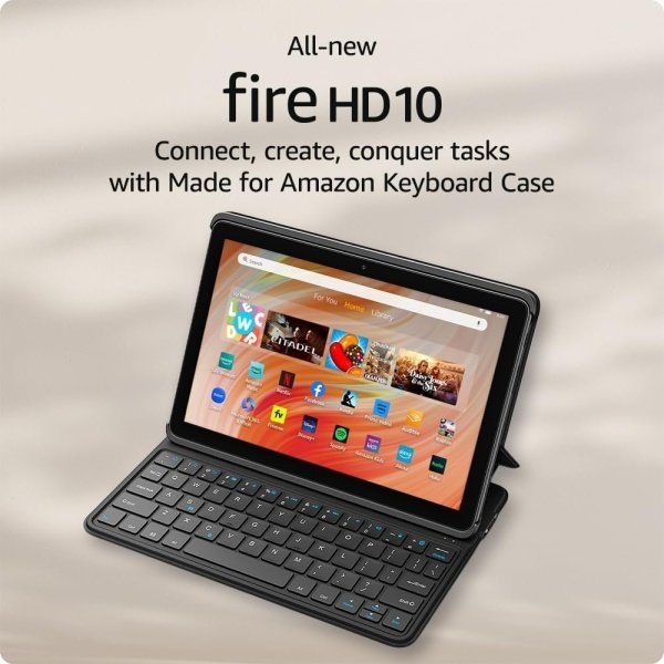 Amazon Fire HD 10 tablet, built for relaxation, 10.1" vibrant Full HD screen, octa-core processor, 3 GB RAM, latest model (2023 release), 32 GB, Black - Image 8
