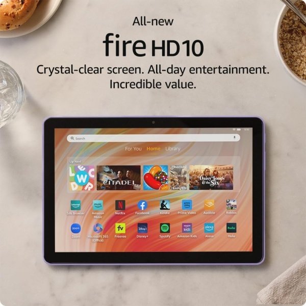 Amazon Fire HD 10 tablet, built for relaxation, 10.1" vibrant Full HD screen, octa-core processor, 3 GB RAM, latest model (2023 release), 32 GB, Black - Image 16