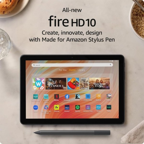 Amazon Fire HD 10 tablet, built for relaxation, 10.1" vibrant Full HD screen, octa-core processor, 3 GB RAM, latest model (2023 release), 32 GB, Black - Image 18