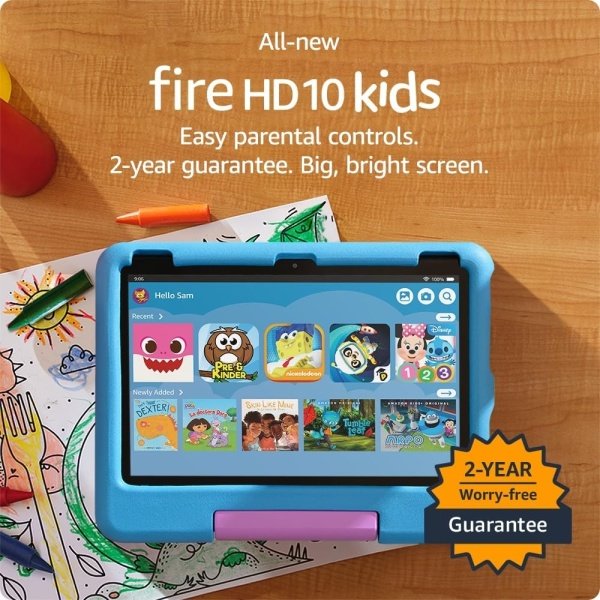 Amazon Fire HD 10 Kids tablet- 2023, ages 3-7 | Bright 10.1" HD screen with ad-free content and parental controls included, 13-hr battery, 32 GB, Disney Mickey Mouse - Image 12