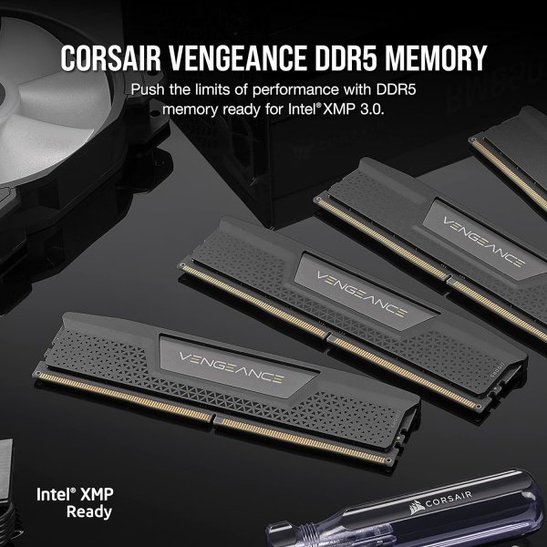 CORSAIR VENGEANCE DDR5 RAM 64GB (2x32GB) 5200MHz CL40 Intel XMP iCUE Compatible Computer Memory - Black (CMK64GX5M2B5200C40) - Image 15