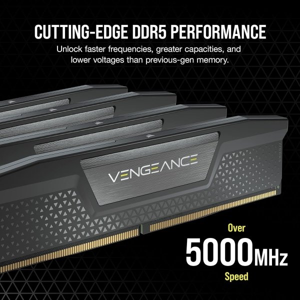 CORSAIR VENGEANCE DDR5 RAM 64GB (2x32GB) 5200MHz CL40 Intel XMP iCUE Compatible Computer Memory - Black (CMK64GX5M2B5200C40) - Image 16