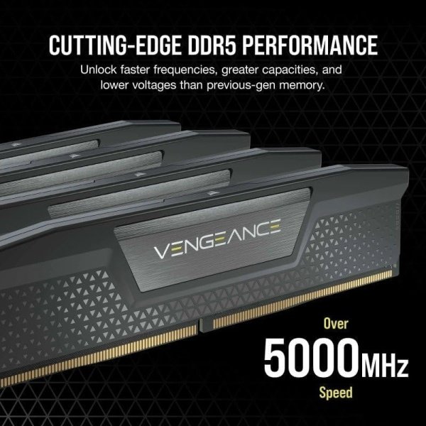 CORSAIR VENGEANCE DDR5 RAM 64GB (2x32GB) 5200MHz CL40 Intel XMP iCUE Compatible Computer Memory - Black (CMK64GX5M2B5200C40) - Image 24