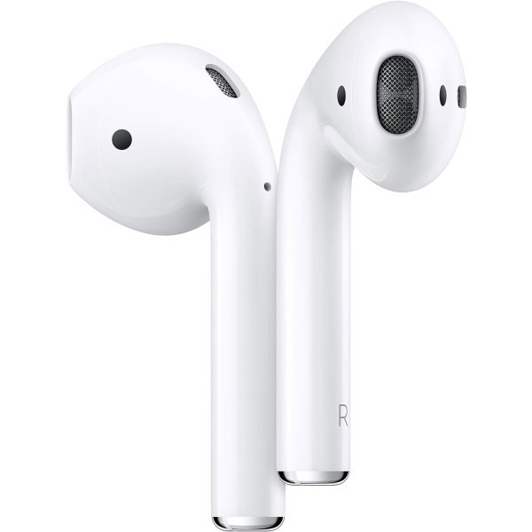 Apple AirPods (2nd Generation) Wireless Ear Buds, Bluetooth Headphones with Lightning Charging Case Included, Over 24 Hours of Battery Life, Effortless Setup for iPhone
