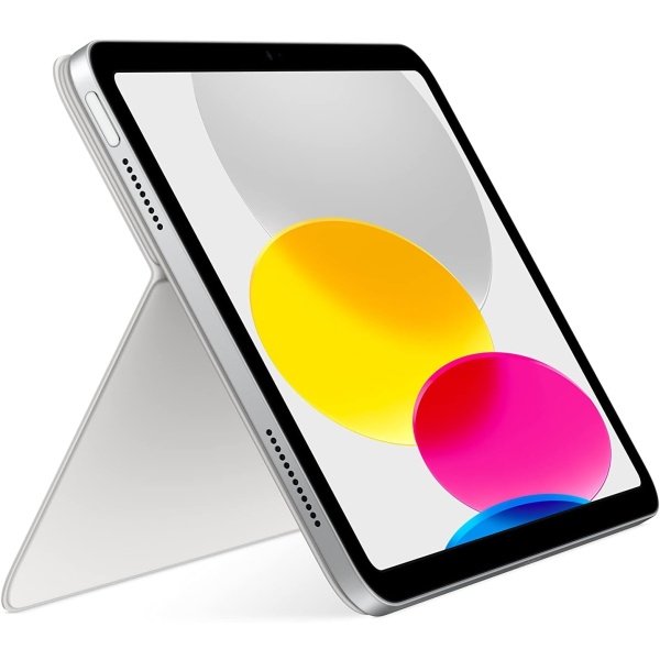 Apple Magic Keyboard Folio: iPad Keyboard and case for iPad (10th Generation), Detachable Two-Piece Design That attaches magnetically, Built-in trackpad, US English – White - Imagen 5
