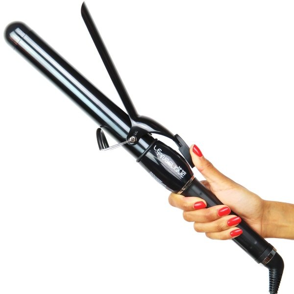 1.25 Inch Curling Iron with Clip - Professional 8" Extra Large Barrel for Big Long Hair | 1 1/4" 32mm Wide Thick Ceramic Curler Wand | Adjustable Temperature | Dual Voltage
