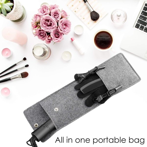 NITION Ceramic Tourmaline Flat Irons for Hair LCD Hair Straightener MCH Fast Straightening for Healthy Styling. 6 Temperature Levels 265-450°F Adjustable for All Hair. Travel Pouch Bag Included. Black - Imagen 2