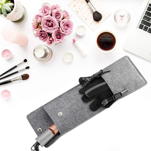 NITION Ceramic Tourmaline Flat Irons for Hair LCD Hair Straightener MCH Fast Straightening for Healthy Styling. 6 Temperature Levels 265-450°F Adjustable for All Hair. Travel Pouch Bag Included. Black - Imagen 15