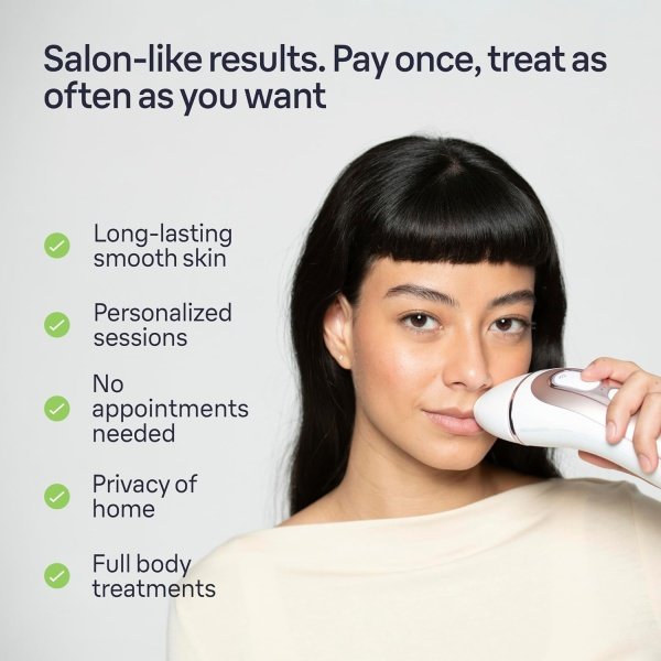 Braun IPL Long-lasting Laser Hair Removal Device for Women & Men, Skin i·Expert, at Home Hair Removal, w/ Free App, Vanity Case, Venus Razor, 3 Smart Heads, Alternative for Laser Hair Removal, PL7243 - Image 10