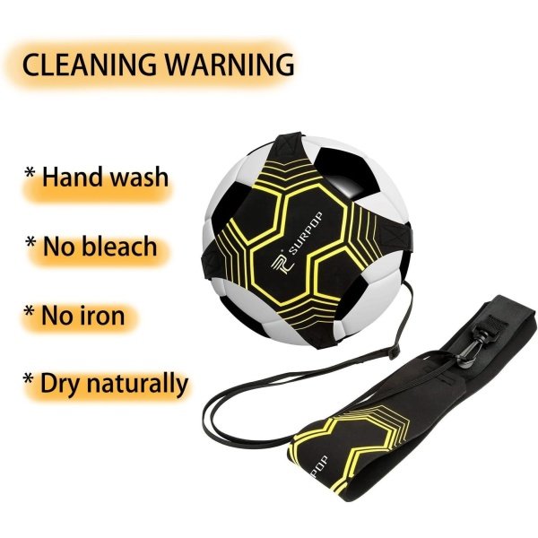 Soccer/Volleyball/Rugby Trainer, Football Kick Throw Solo Practice Training Aid Control Skills Adjustable Waist Belt for Kids Adults - Imagen 7