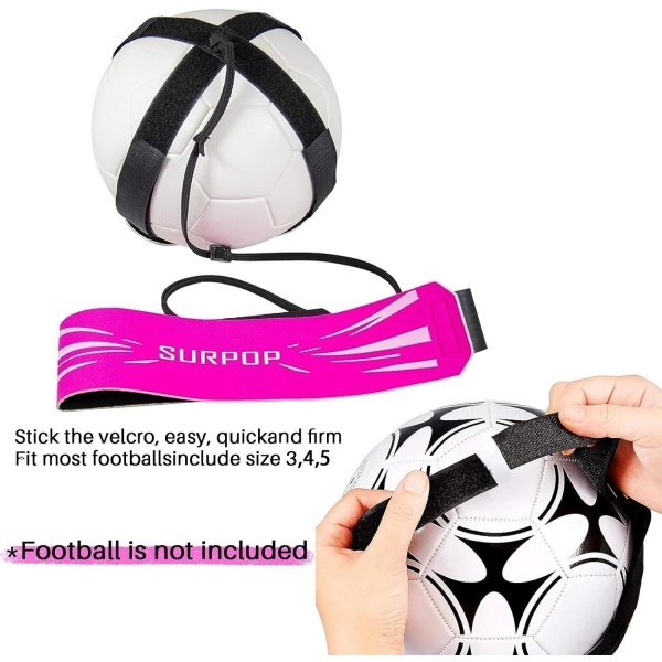 Soccer/Volleyball/Rugby Trainer, Football Kick Throw Solo Practice Training Aid Control Skills Adjustable Waist Belt for Kids Adults - Imagen 11