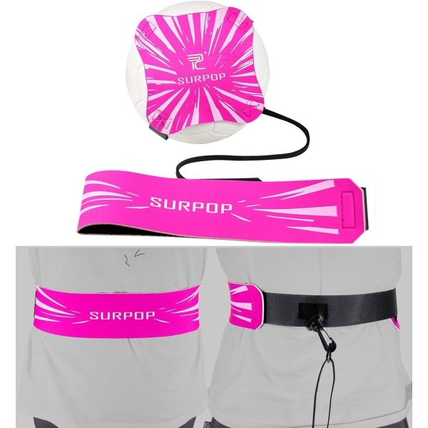 Soccer/Volleyball/Rugby Trainer, Football Kick Throw Solo Practice Training Aid Control Skills Adjustable Waist Belt for Kids Adults - Imagen 13