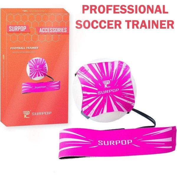 Soccer/Volleyball/Rugby Trainer, Football Kick Throw Solo Practice Training Aid Control Skills Adjustable Waist Belt for Kids Adults - Imagen 14