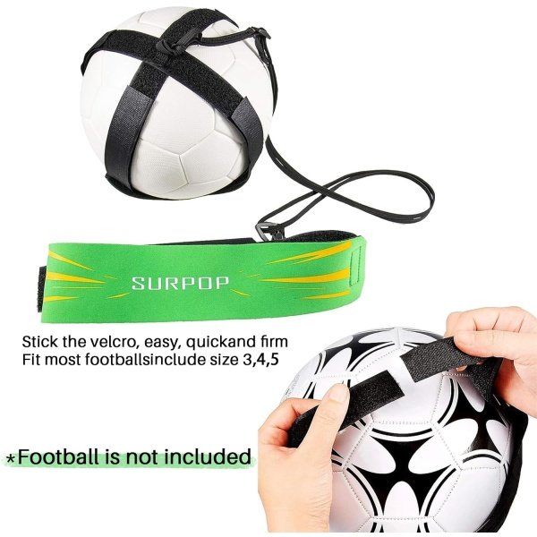 Soccer/Volleyball/Rugby Trainer, Football Kick Throw Solo Practice Training Aid Control Skills Adjustable Waist Belt for Kids Adults - Imagen 18