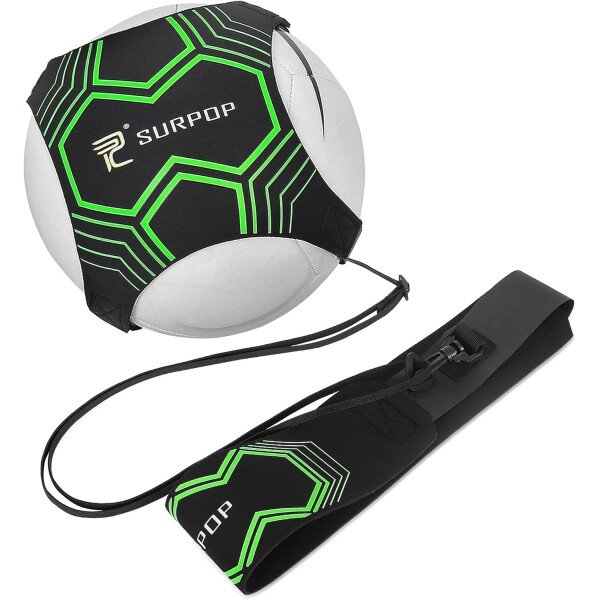 Soccer/Volleyball/Rugby Trainer, Football Kick Throw Solo Practice Training Aid Control Skills Adjustable Waist Belt for Kids Adults - Imagen 22