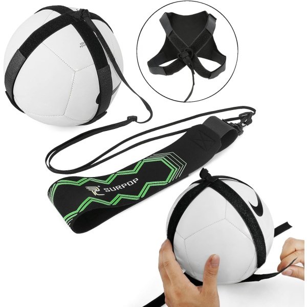 Soccer/Volleyball/Rugby Trainer, Football Kick Throw Solo Practice Training Aid Control Skills Adjustable Waist Belt for Kids Adults - Imagen 26