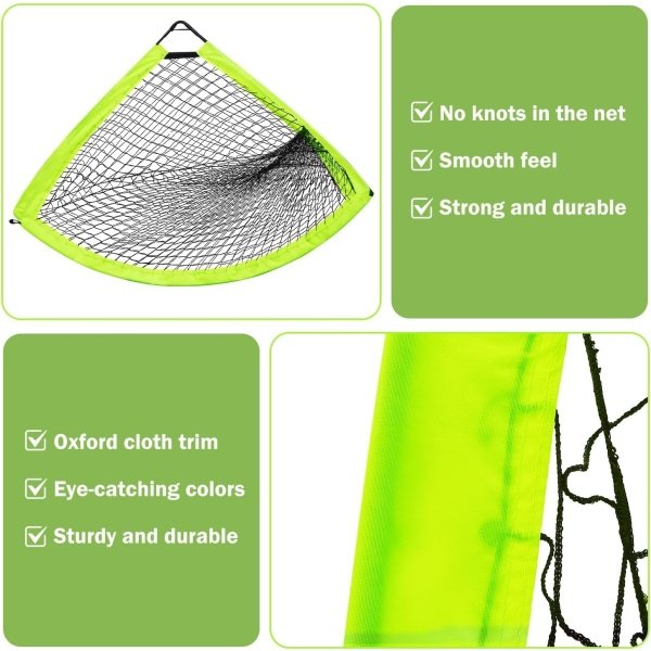 Soccer Goal - Set of 2 Soccer Nets, 6x4 ft Portable Pop Up Soccer Goals for Backyard - Soccer Training Equipment with Soccer Ball, Ladder, and Cones - Toddler Kids Youth Outdoor Game Toys - Image 3