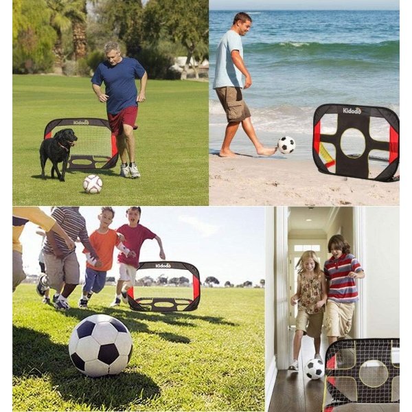 Soccer Goal for Backyard Kids Soccer Goals for Kids pop up Soccer Goal net for Toddler Goal net Targets Portable Soccer Goal net Mini Soccer Goal Training Football 1 Goal - Image 2