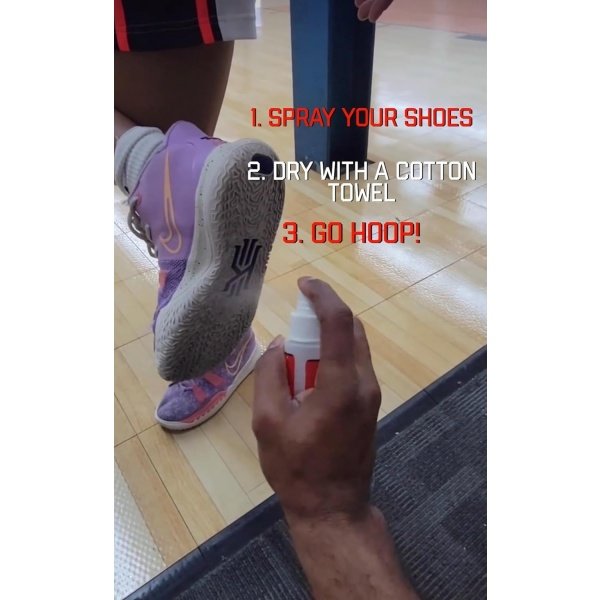 Basketball Shoe Grip Spray - Improve Sole Traction & Court Grip - Rejuvenate & Elongate Sneaker Life - Anti Slip Grip & Performance Enhancer - Image 3
