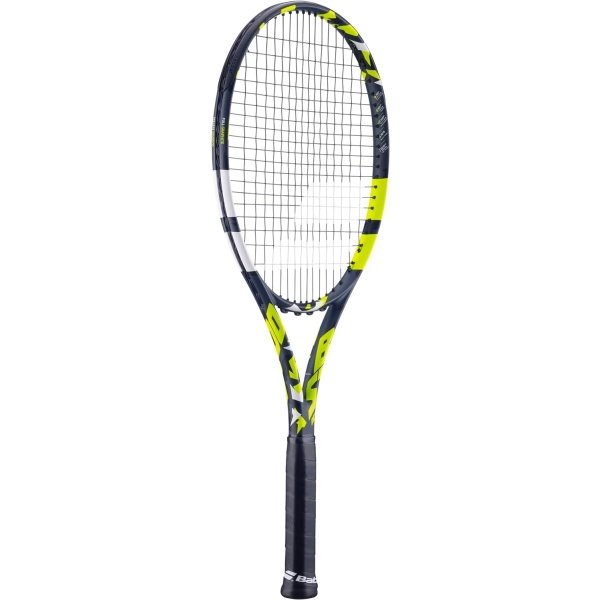 Babolat Boost Aero Tennis Racquet (Yellow) Strung with White Babolat Syn Gut at Mid-Range Tension - Image 3