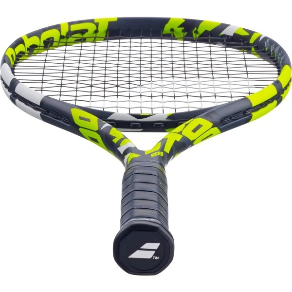 Babolat Boost Aero Tennis Racquet (Yellow) Strung with White Babolat Syn Gut at Mid-Range Tension - Image 4