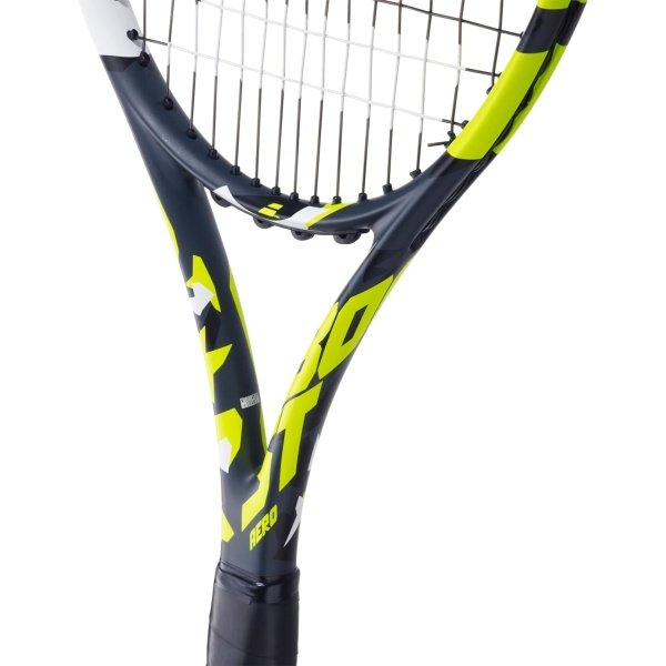 Babolat Boost Aero Tennis Racquet (Yellow) Strung with White Babolat Syn Gut at Mid-Range Tension - Image 5
