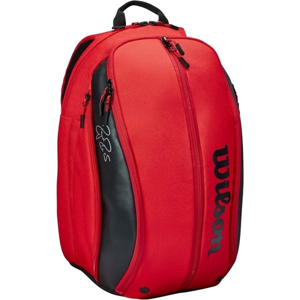 WILSON RF DNA Tennis Racket Bag - Red and Black - Image 2